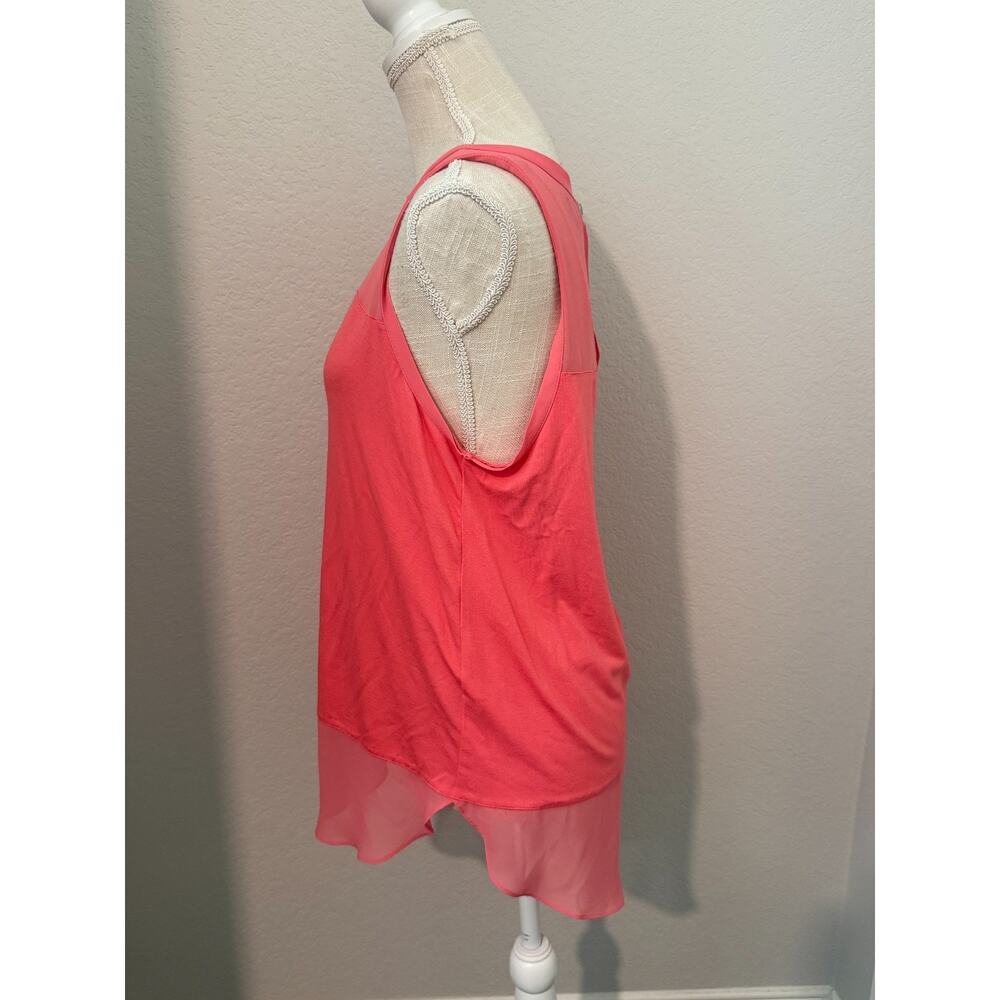 Vince Camuto Women's Flowy Mixed Media Sleeveless Tank Shirt Bundle Vibrant - M - Picture 4 of 11